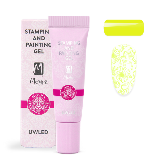 Moyra Stamping and painting gel - No.10 Vivid yellow