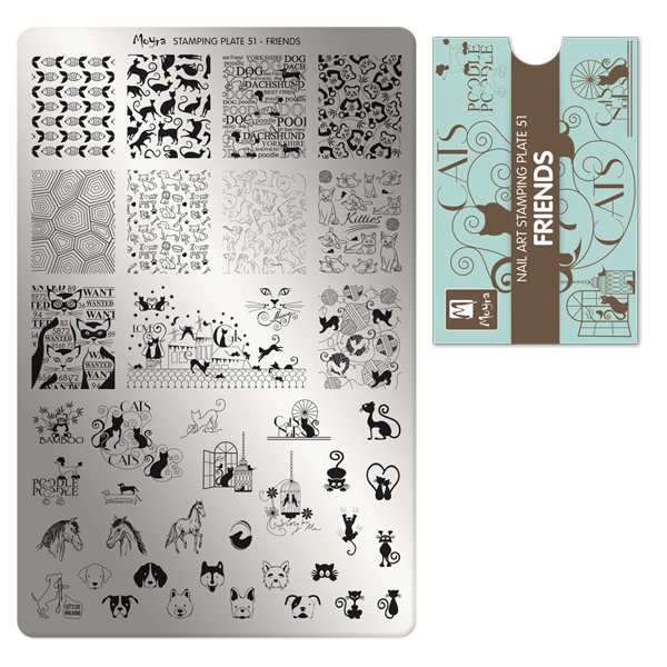 Moyra Stamping Plate - 51 - Friends